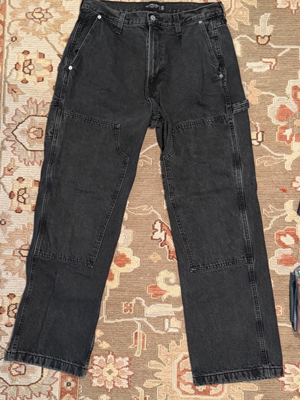 Abercrombie & Fitch Men's Black Carpenter Jeans